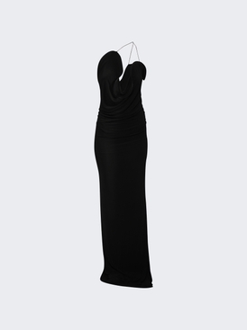 Wave Coil Dress Black