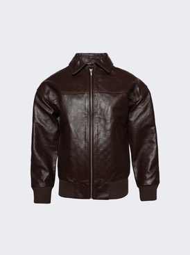 Monogram Embossed Jacket Brown