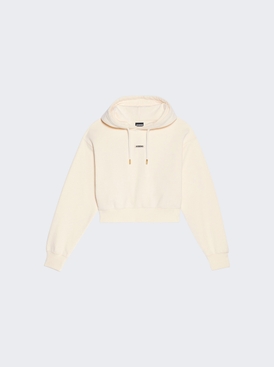 Gros Grain Hoodie Light Beige