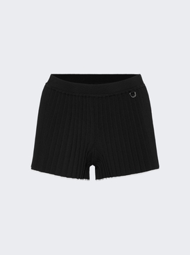 Le Short Maille Plisse Shorts Black