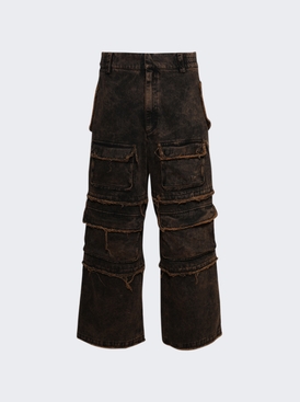Ibiza Oversize Cargo Trousers Acid Black