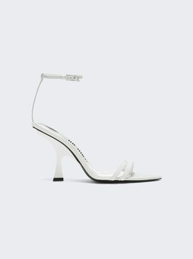 Ester Leather Sandals 95mm White