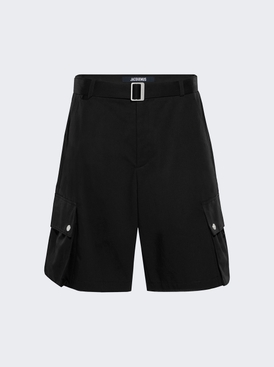 Le Cargo Bermuda Shorts Black