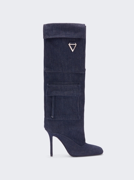 Sienna Tube Boot 105mm Dark Blue