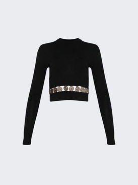 Ribbed Knit Cardigan Black