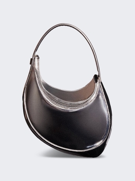 Mini Smooth Spiral Curve 02 Metallic Jersey Handbag