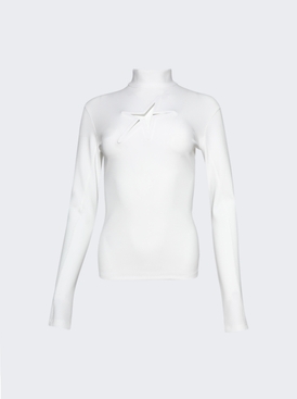 Long-sleeved Star Top Off-white
