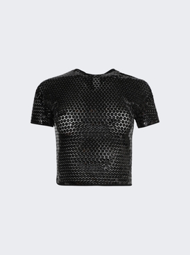 Shiny Sequin Crop Top