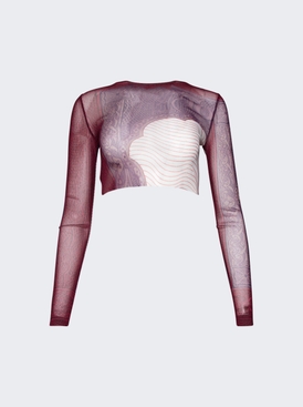 Cartouche Printed Crop Top