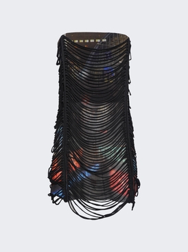 X Shayne Oliver Slashing 3d Mini Dress