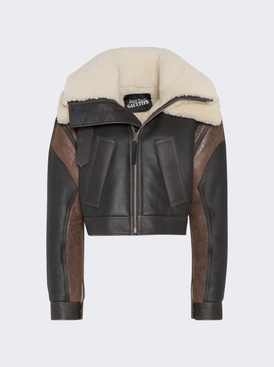 Petit Grand Shearling Jacket Vintage Brown
