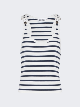 Ribbed Mariniere Tank Top