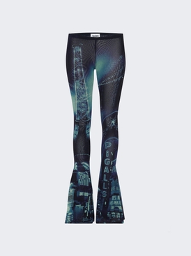 Mesh Flare Pants