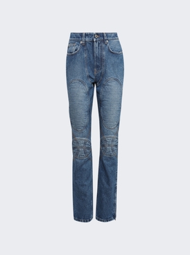 Jeans With Lacing And Knee Bonding Detail