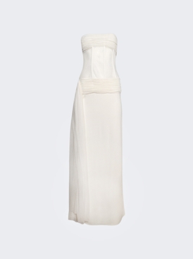 Veiled Corset Dress White