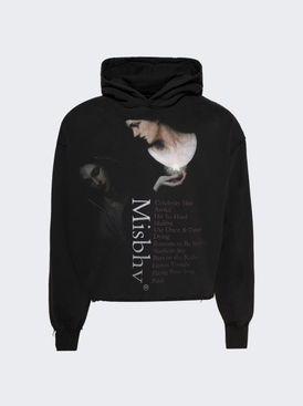 Celebrity Skin Cropped Hoodie Washed Black