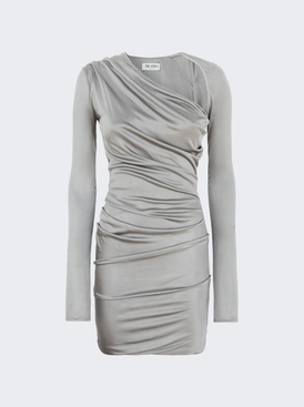 Long Sleeve Mini Dress Grey