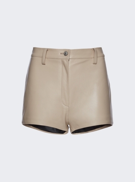 High Rise Shorts Beige