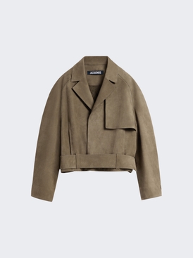 Cabana Leather Jacket Light Khaki