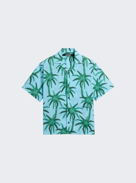 Jean Shirt Print Palmtrees Star Blue