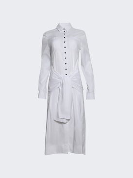 Tie-waist Dress White