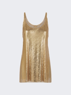 Mesh Tank Top Gold