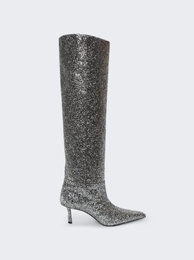 Viola 65 Slouch Boot Silver