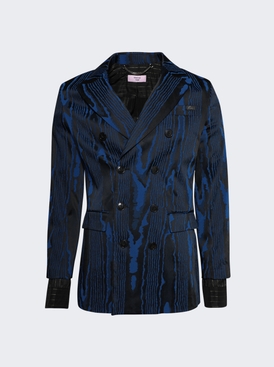 Double Breasted Jacket Blue And Black