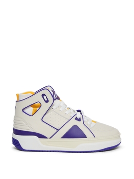 BASKETBALL COURTSIDE HI TOP SNEAKER White and Purple