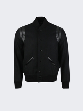 TEDDY 2BANDES Varsity Jacket Black Noir Black