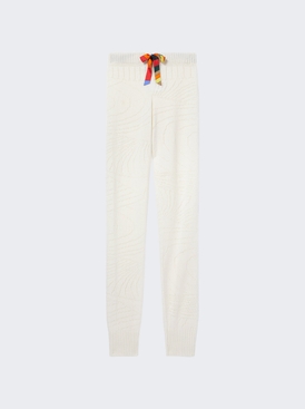 Pointelle Sweatpants White