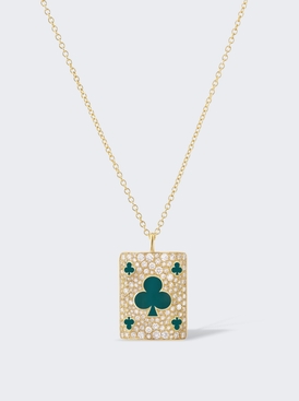 Giant Lucky Harmonie Necklace Green Lacquer
