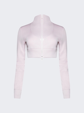 Cropped Tracksuit Jacket Powder Pink