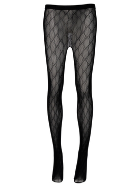 Love Parade Supreme Sheer Logo Tights Black