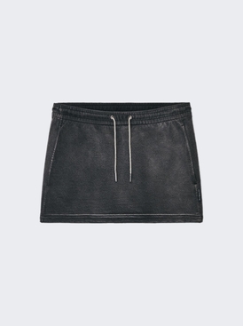Terry Mini Skirt Washed Caviar