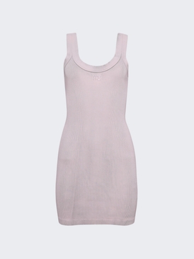 Mini Tank Dress With Embossed Logo Washed Pink