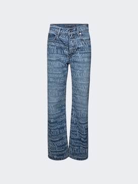 Mid Rise Straight Leg Jean