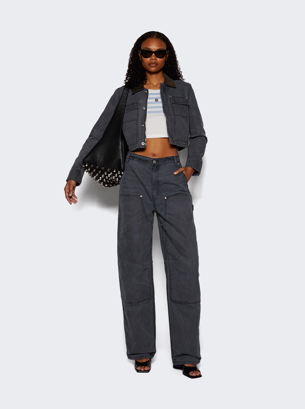 High Waisted Workwear Pants Mirage Grey | The Webster High Waisted Workwear Pants Mirage Grey | The Webster