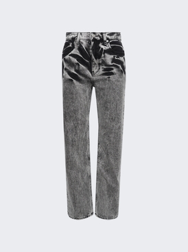 Ez Embroidered Jeans Black Acid Crush