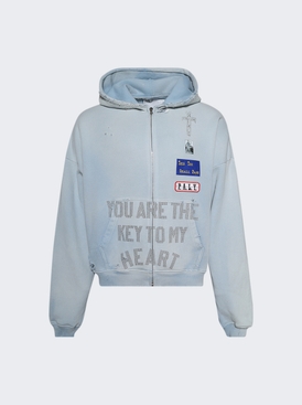 Zanucks Zip Hooded Sweatshirt Blue