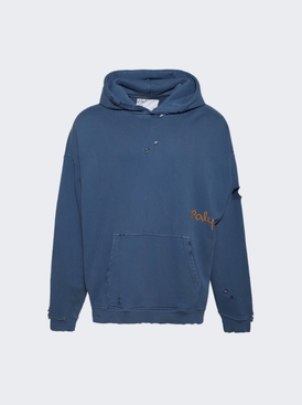 Blank Hooded Sweatshirt Navy