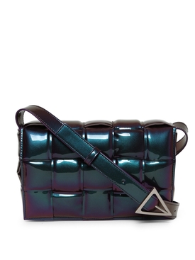 Patent Leather Casette Bag Holographic Silver