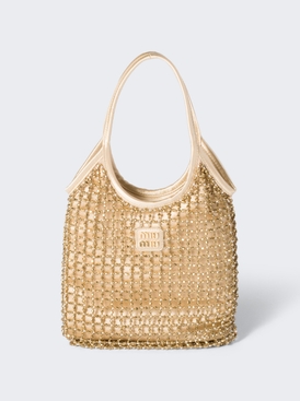 Ivy Beaded Duchesse Bag Platinum