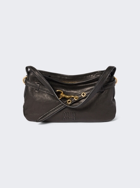 Nappa Aviator Shoulder Bag Black