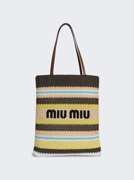 Raffia Tote Bag Tundra And Limone