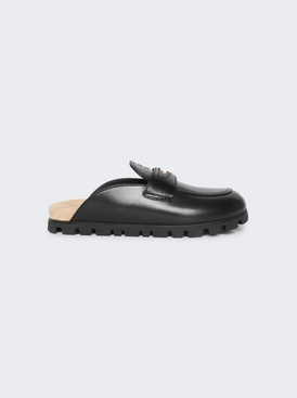 Leather Mules Black