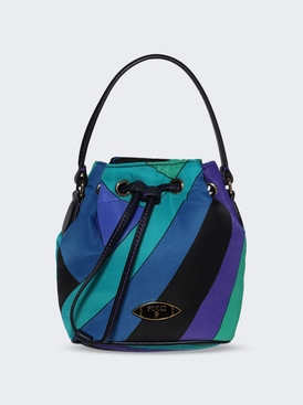 Yummy Bucket Bag Blue And Emerald