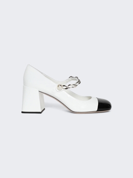 Mary Jane Pumps White And Black