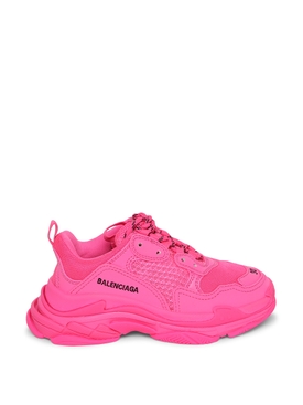 Kid's Triple S Sneakers Fluorescent Pink