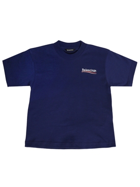 Kid's Classic Tee Pacific Blue and White